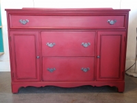 Stunning Cranberry Sideboard