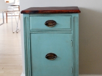 Vintage side table with cupboard