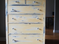 Yellow Distressed Dresser