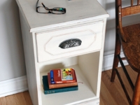 White-washed side table