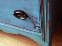 Distressed Tallboy in Provence Blue