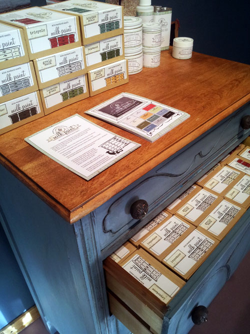 Miss Mustard Seed display at Malenka Originals