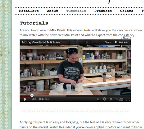 Miss Mustard Seed Video Tutorials