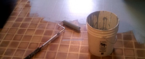 Chalk Paint on laminate floors